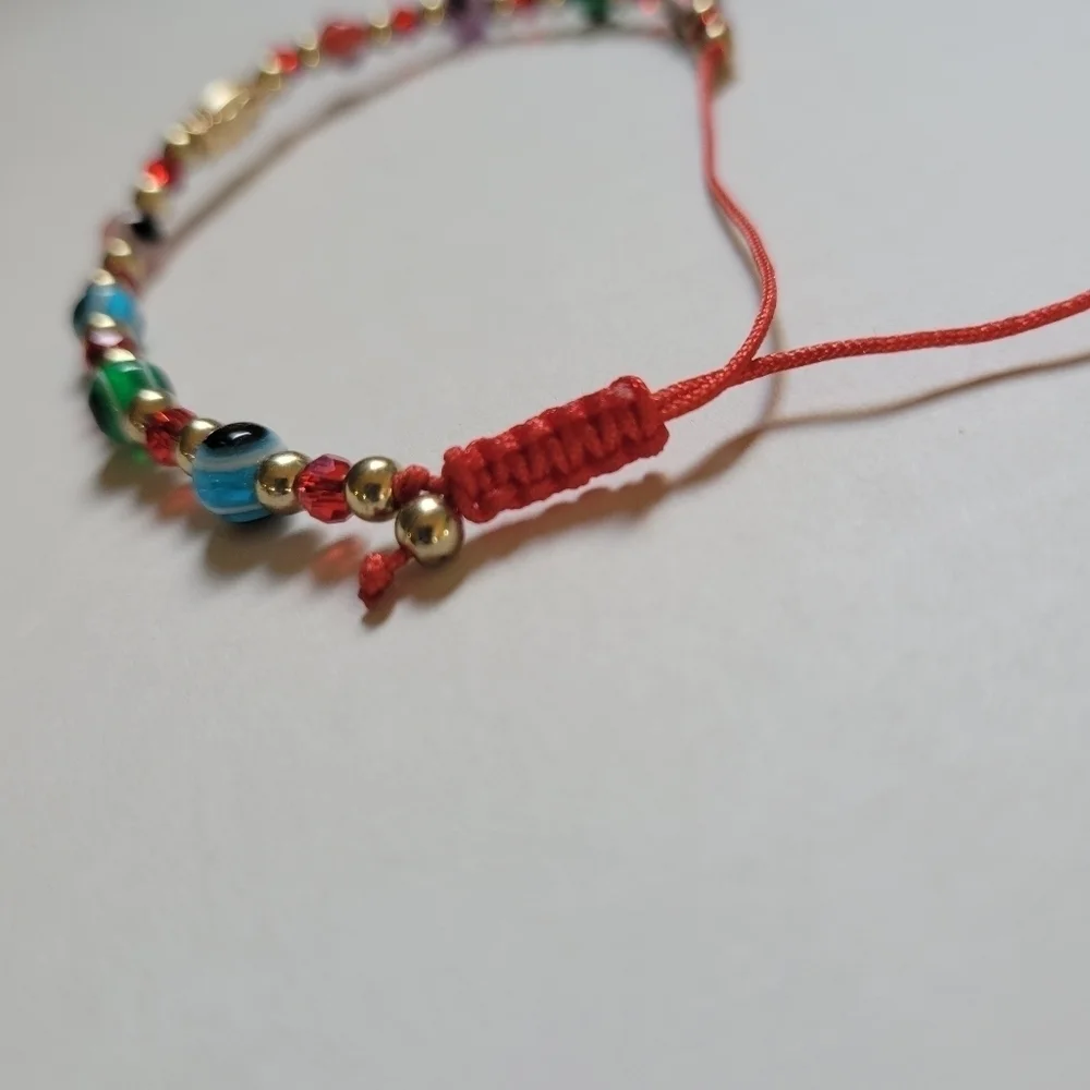Adjustable Evil Eye Handmade Bracelet - Picture 7 of 9